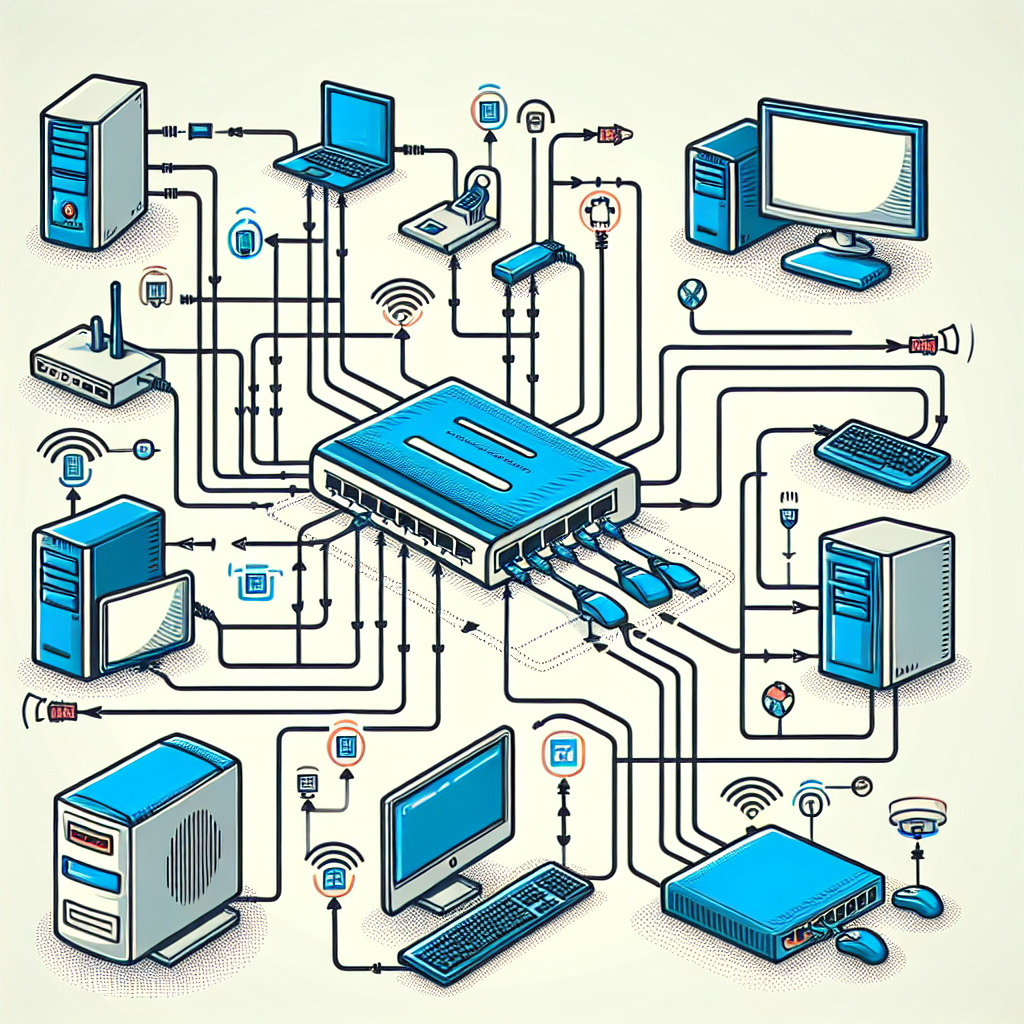 How do I set up an Ethernet splitter in a home network?